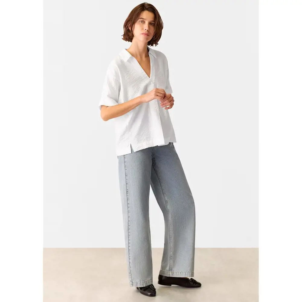 Whistles White Sasha Relaxed Shirt